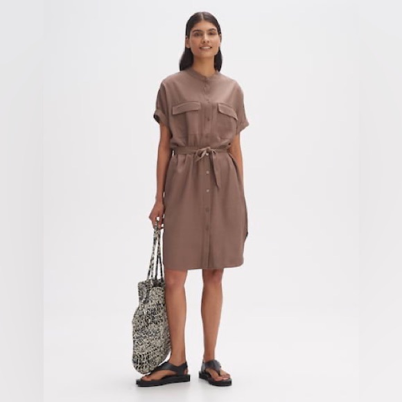 OPUS Dresses & Skirts - Opus Brown Button Up Dress